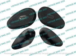 BSA TANK KNEE PAD SET WITH PLATE A7 A10 B31 B33 C10 C11 C12 M20 M21 M33 /FIT FOR - Picture 1 of 2