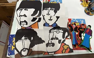 1968 BEATLES YELLOW Submarine Artistic stationary envelope & bookmark collection - Picture 1 of 5