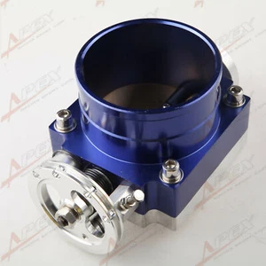 90mm Universal Throttle Body CNC T6 Aluminum Blue - Picture 1 of 3