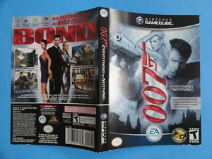NINTENDO GAMECUBE 007 EVERYTHING OR NOTHING ORIGINAL COVER ART - NO GAME DISC - Picture 1 of 2