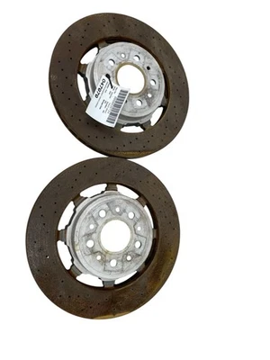 2008-2016 MASERATI GRANTURISMO FRONT DRILLED BRAKE ROTOR SET LEFT & RIGHT OEM - Image 1 of 4