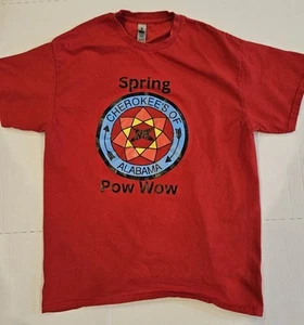 Indianer Cherokee Hemd Alabama Powow Größe L rot - Bild 1 von 4