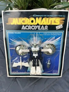 Micronauts Action Figure Mego Carded Acroyear MOC 1976 Green Version - Picture 1 of 15