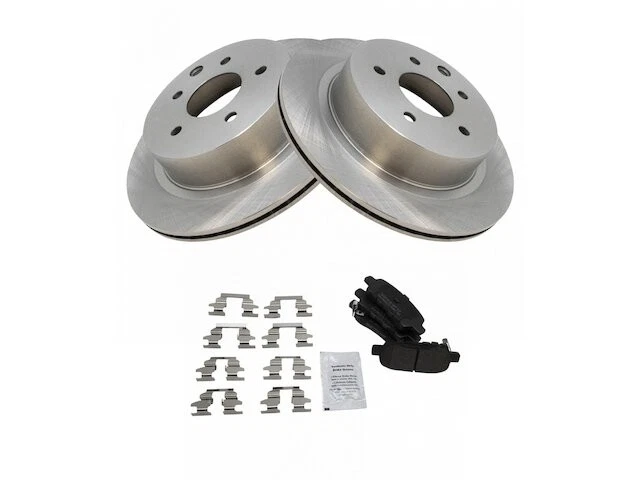 Kit de pastillas de freno trasero y rotor TRQ 74CN62Y para Nissan LEAF 2011-2023 Foto 1 de 1