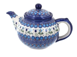 Blaue Rose polnische Keramik Savanne Teekanne - Bild 1 von 1