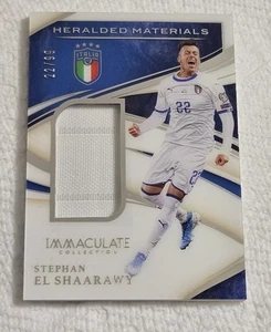 2020 Panini Immaculate Collection Stephan El Shaarawy Jersey # Patch #22/99  1/1 - Picture 1 of 3