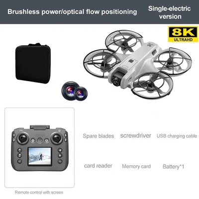 Mini Rc Drone 8K HD Headless Mode Helicopter 360° Remote Control Quadcopter Toys - Image 1 of 4