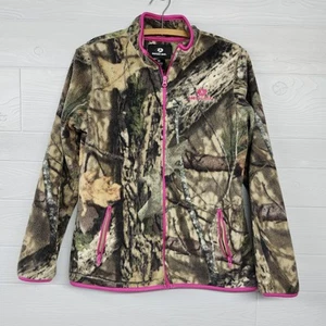 Mossy Oak Camouflage Camo Fleece Jacket Womens Size Small - Picture 1 of 9