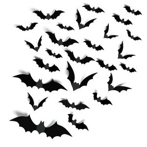 Halloween Party Supplies Hallween Decorations Bats Wall Decor 140PCS Realisti... - Picture 1 of 8