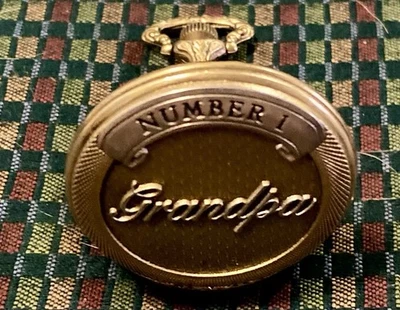 Majesti Swiss "Number 1 Grandpa" Men's Vintage Pocket Watch in box - Image 1 of 4