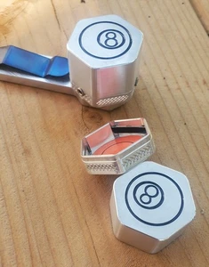 Magnetic Pool Cue Chalk Holder Machined Aluminum Fits Kamui Roku 6 - Picture 1 of 5