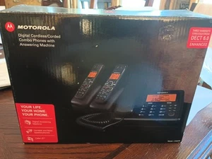 Motorola L703CM Digital Cordless Combo 3 Handsets With Answering Machine - Zdjęcie 1 z 2