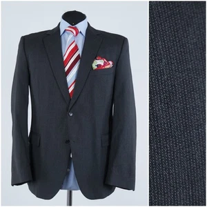 Mens Textured Sport Coat 42R US Size STRELLSON Grey Wool Blazer Jacket - Picture 1 of 15