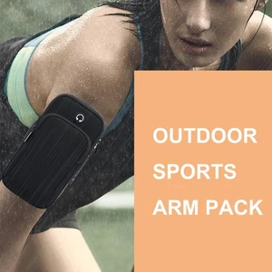  Sport Armband Übung Workout Laufen Doppeltaschen Universal Smartphone - Picture 1 of 18