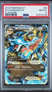 2014 POKEMON XY FLASHFIRE #69/106 MEGA CHARIZARD EX HOLO PSA 8 - Picture 1 of 1