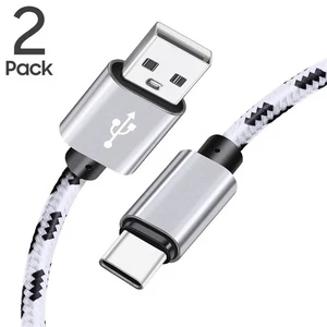 2 Pack USB-C Fast Charger Cable for iPhone 15 16 Pro Max / Galaxy S24 S23 Ultra - Picture 1 of 13