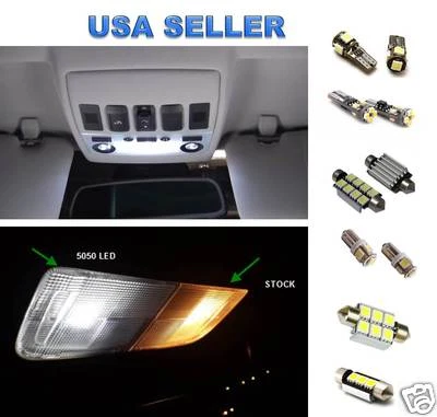 12pc LED Interior Lights Package Kit For Mercedes Benz W203 C-Class  - Imagem 1 de 3