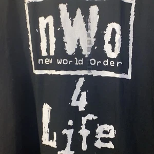 WWE Mens T-Shirt XXL Black NWO New World Order 4 Life Hulk Hogan Nash Macho Man - Picture 1 of 10