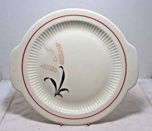 Royal China Red Wheat Platter 10.5" Handles Sebring Ohio RARE VTG - Picture 1 of 2