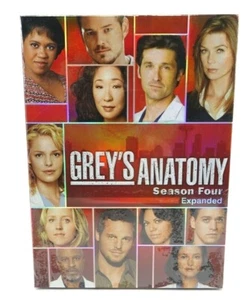 NEW Grey's Anatomy - Season Four 4 Expanded DVD, 2008, 5-Disc Set FACTORY SEALED - Picture 1 of 3