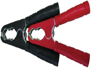 2 CROCODILE ALIGATOR CLIPS 190mm suit heavy duty battery charger jump leads 400A - Picture 1 of 3