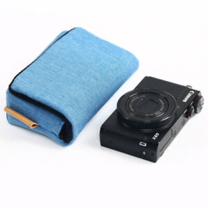 Soft Canvas Camera Case Bag For Sony RX100 HX90 WX500 WX350 Ricoh GR III G7X