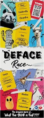 TOMY Games T73419 Deface Race, Tarjeta Familiar para 4 o Más Jugadores, Juego de Mesa para Foto 1 de 3