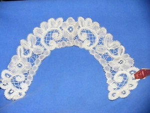 *ANTIQUE French Dentelle Lace Collar * Original Tag * Unused * For Large Doll* - Picture 1 of 5