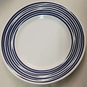 Corelle BRUSHED STROKES OF COLOR COBALT BLUE 10.75" DINNER PLATE PRE-OWNED - Picture 1 of 5