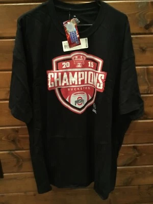 Camiseta negra manga corta Ohio State Buckeyes 2015 Sugar Bowl Champions talla 3X Foto 1 de 3