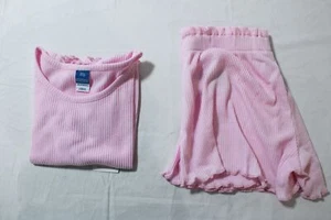 Old Navy Girls' Lettuce Trim Top and Shorts Pajama Set AC2 Pink Size XS (5) NWT - Picture 1 of 7