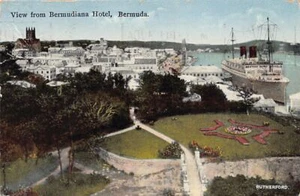 Bermuda - HAMILTON - View from Bermudiana Hotel - Publ. Rutherford 16 - Picture 1 of 2