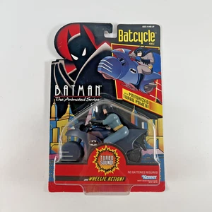 Batman The Animated Series Batcycle w/ Turbo Sound and Wheelie Action NEW 1992 - Picture 1 of 22