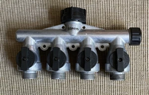 Gilmore 4-Way High Flow, Hose Bib Manifold , Valve - Picture 1 of 4