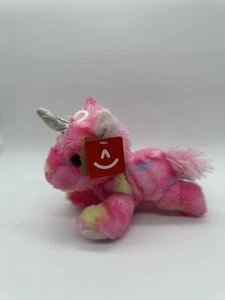 Peluche Aurora Jellyroll Unicorno Peluche Rosa Giallo Blu Alto 5" - Foto 1 di 9