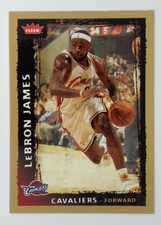2008-09 Fleer Glossy LeBron James #23, Cleveland Cavaliers, Parallel