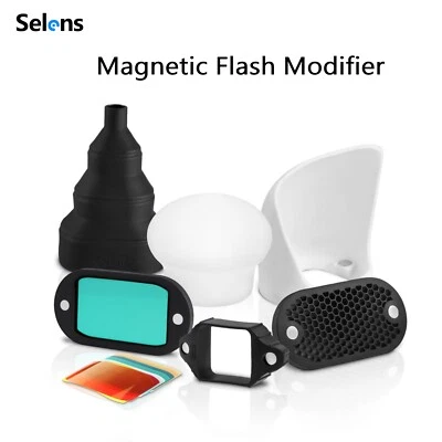 Selens Magnetic Light Controller Honeycomb Grid Diffuser Flash Sphere Modifier - Image 1 of 4