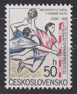 CZECHOSLOVAKIA 1990 SC#2778 MNH** stamp, Men’s World Handball Championships CSSR - Imagen 1 de 1