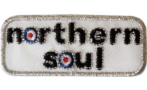 Northern Soul With Target Roundel Scooterist Bügelbild/Aufnähen bestickt MODS Patch - Bild 1 von 1
