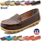 Womens Driving Loafers Shoes Slip On Leather Casual Moccasins Walking Comfort