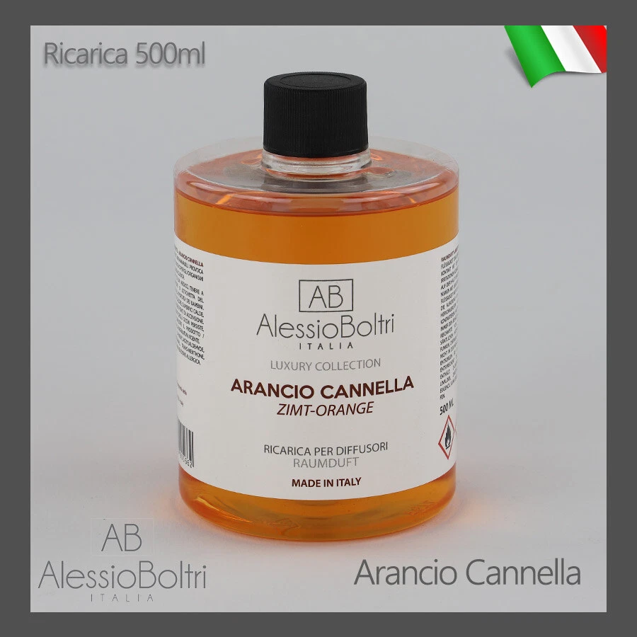 RICARICA PROFUMO AMBIENTE CASA PER DIFFUSORI BASTONCINI 500ML ARANCIO CANNELLA - Immagine 1 di 1