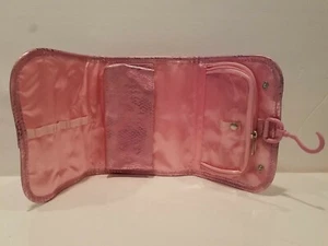 Mally Pink Snake Skin Cosmetic Bag  - Picture 1 of 2