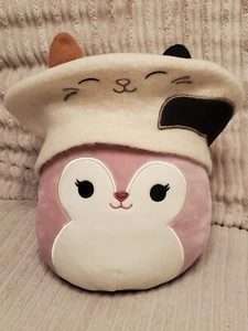 H&M x Squishmallows Cute Appliquéd Wool Beret Beige With Brown & Black 4-6Y BNWT - Picture 1 of 5