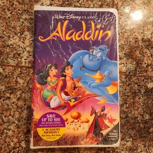 NEW & SEALED! Disney’s Aladdin VHS 1992 Video Tape Black Diamond Classics RARE! - Picture 1 of 2