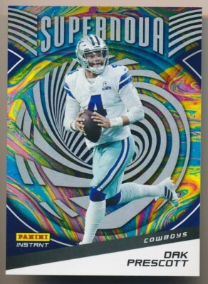 S7 DAK PRESCOTT 2021 Panini Instant SUPERNOVA /3357 COWBOYS - Image 1 of 2