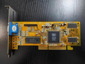 SiS 6326AGP AGP 8MB VGA Vintage Retro Graphics Video Card - Picture 1 of 5