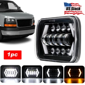 DOT 7x6" LED Headlight Hi/Lo Turn Light Fit Gmc Savana 1500 2500 3500 Safari Van - Picture 1 of 12
