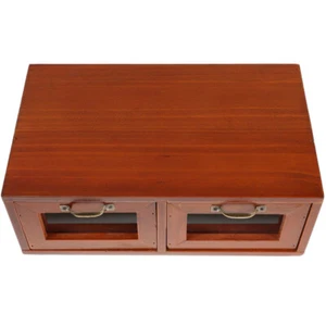 Wooden Monitor Stand Wood Desk Organizer And Accessories Laptop Computer - Picture 1 of 12