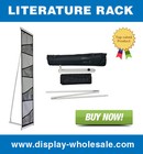 Four-Pocket Mesh Floor Literature Rack Brochure Magazine Display Holder