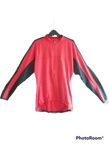 Mens Crane Cycling, Biking Top Red Jersey size Large good used condition..(D) - Picture 1 of 6